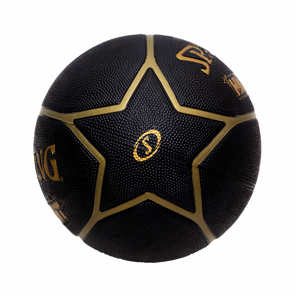 Bola de Basquete Spalding Highlight, Preto e Dourado, 7