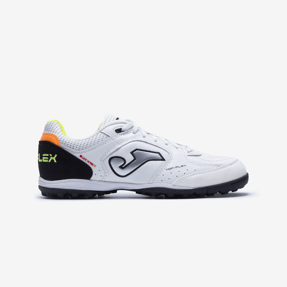 Chuteira de Society Joma Top Flex Unissex Branco e Prata