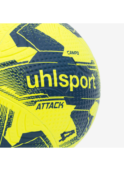 Bola de Futebol Campo Uhlsport Attack Infantil - Amarelo e Marinho 1