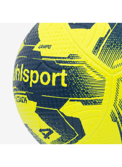 Bola de Futebol Campo Uhlsport Attack Infantil - Amarelo e Marinho 2