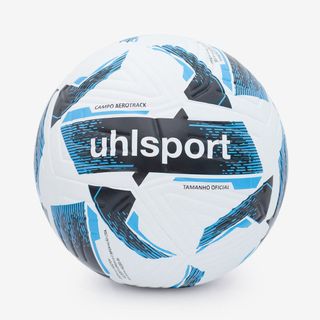 Bola de Futebol Campo Uhlsport Aerotrack - Branco e Azul
