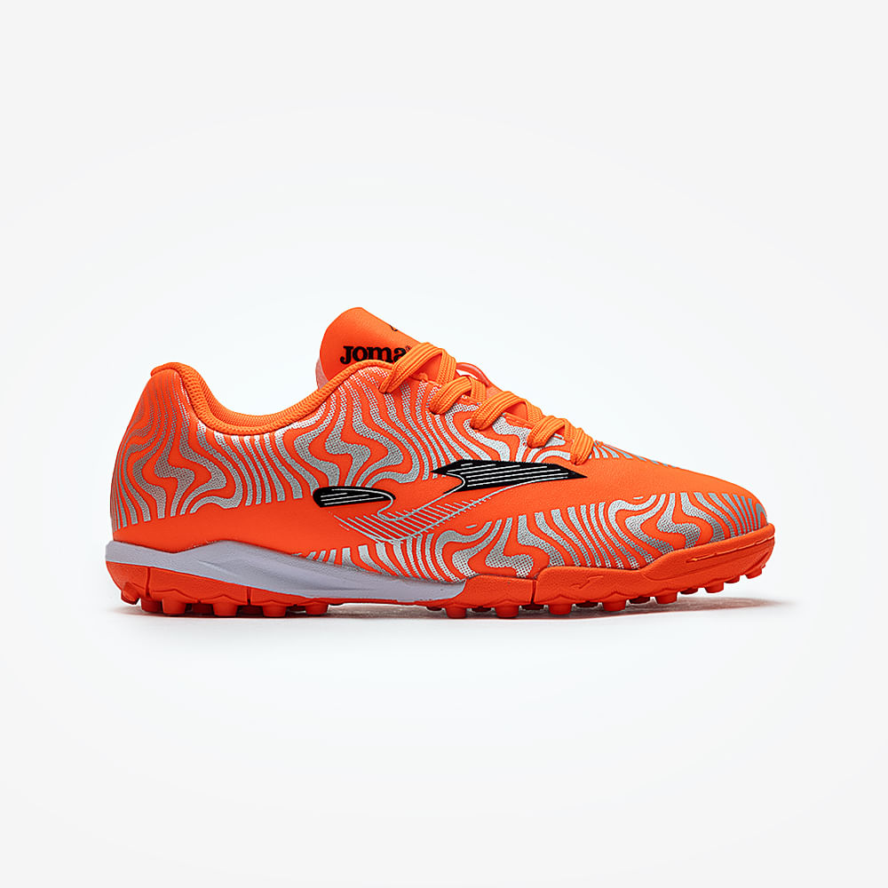Chuteira de Society Joma Evolution Infantil Laranja