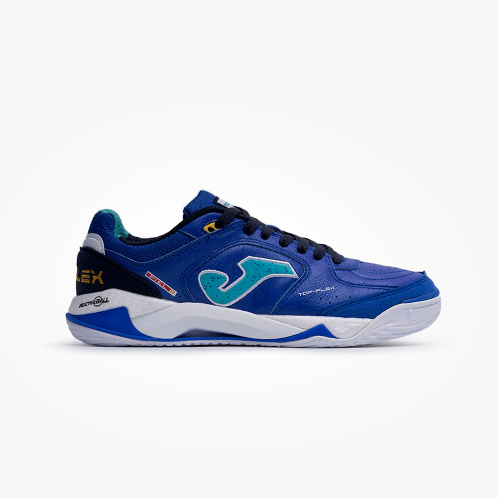 Chuteira de Futsal Joma Top Flex Plus Masculino Azul