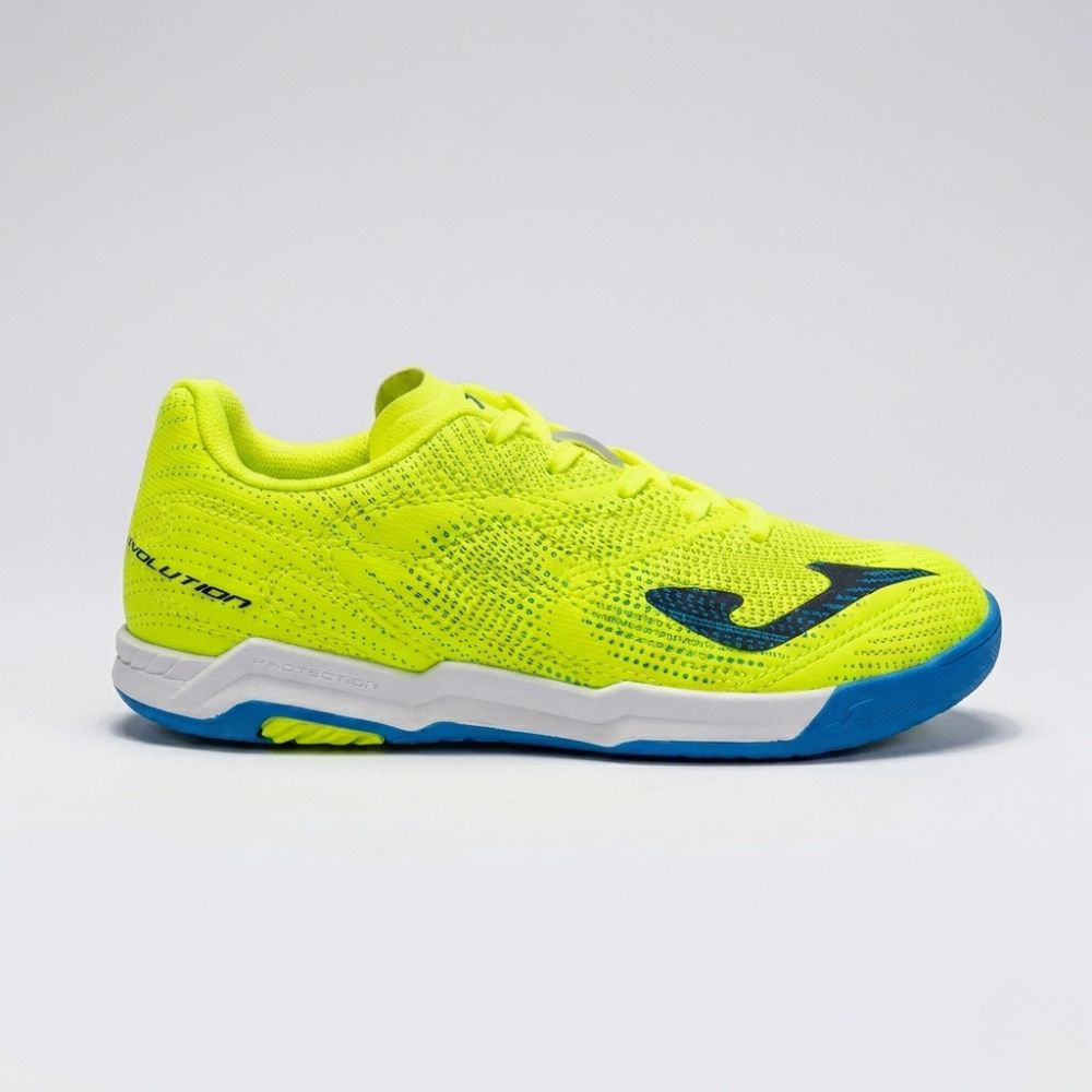 Chuteira de Futsal Joma Evolution Infantil Amarelo e Preto