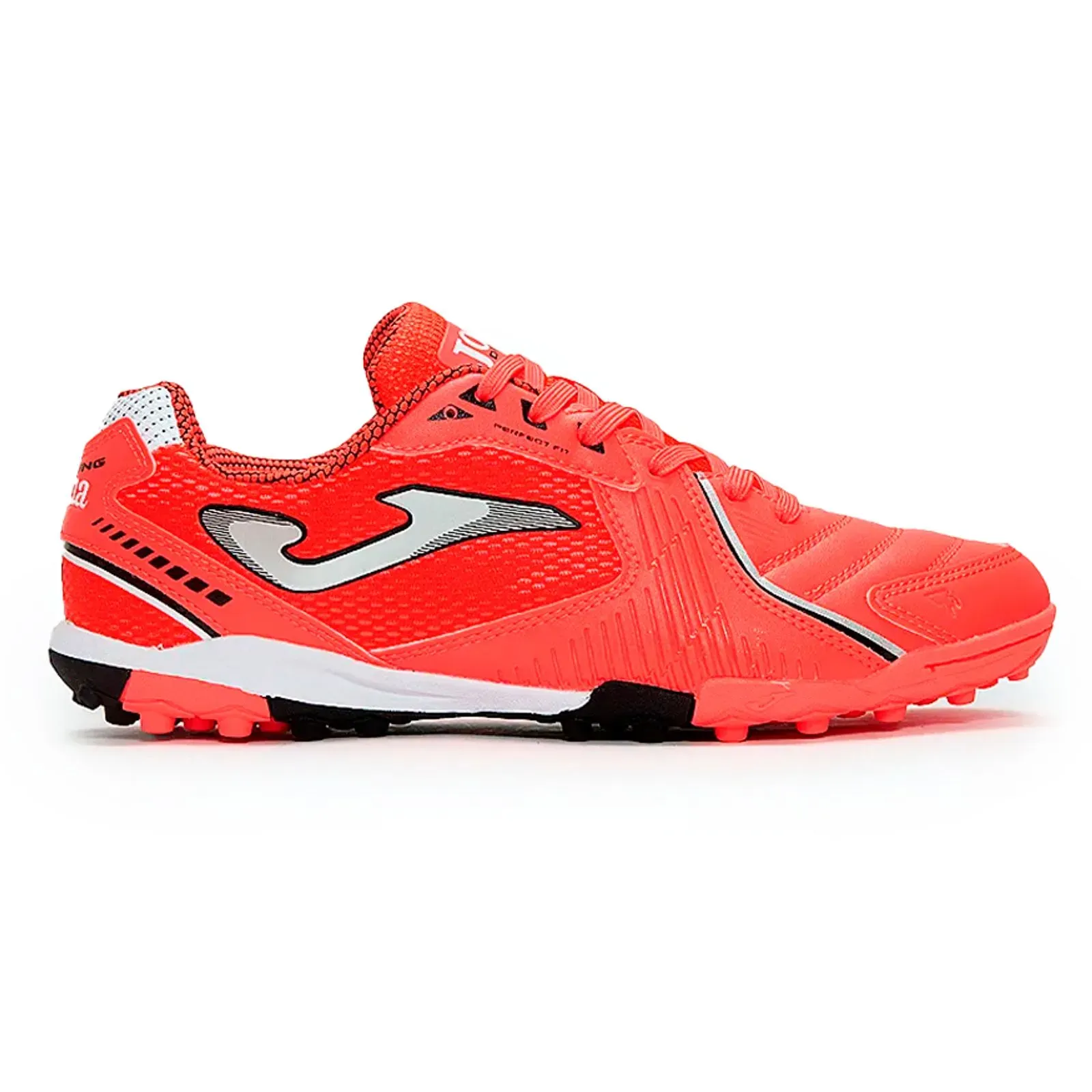 Chuteira de Society Joma Dribling Masculina - Laranja e Branco