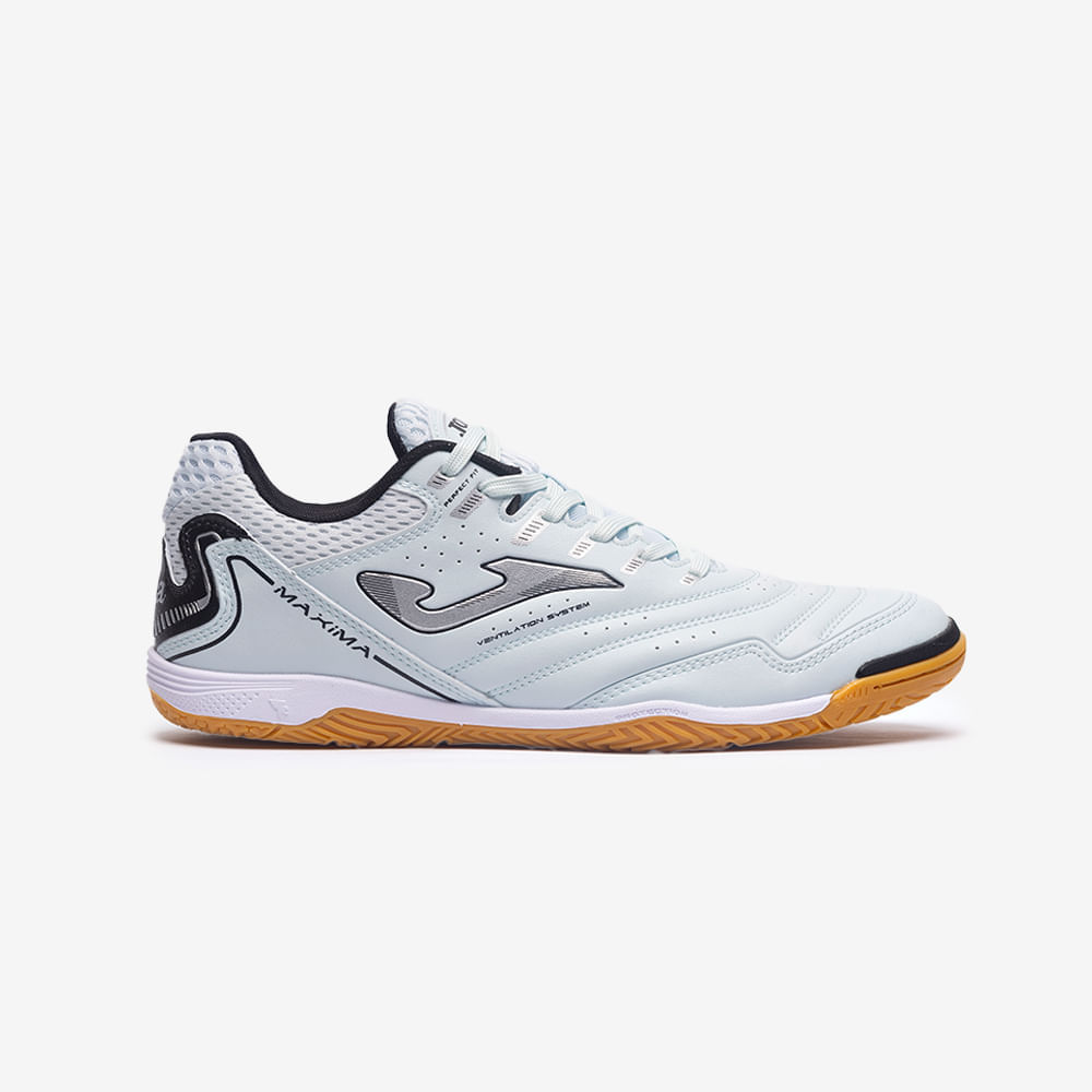 Chuteira de Futsal Joma Maxima Masculina Azul e Preto