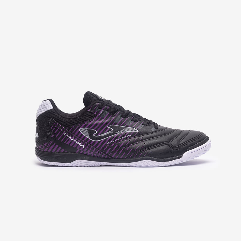 Chuteira de Futsal Joma Maxima Masculina - Preto e Roxo