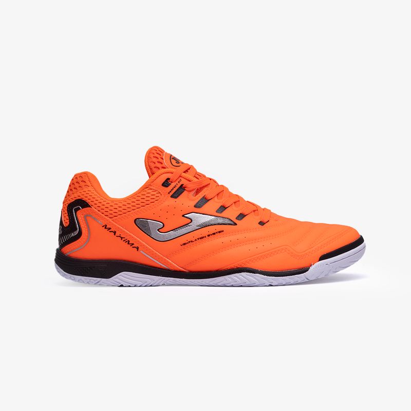 Chuteira de Futsal Joma Maxima Masculina - Laranja
